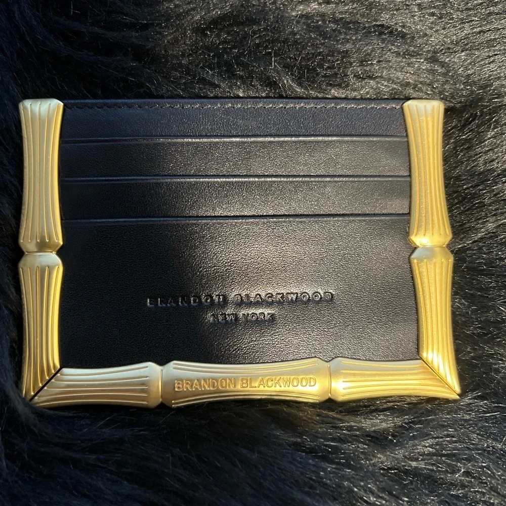 Brandon Blackwood bamboo b card holder